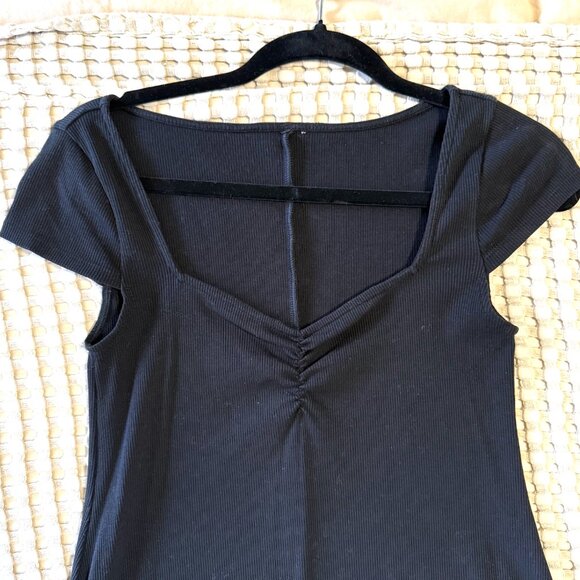 Black Babydoll Mini Dress - Picture 4 of 4